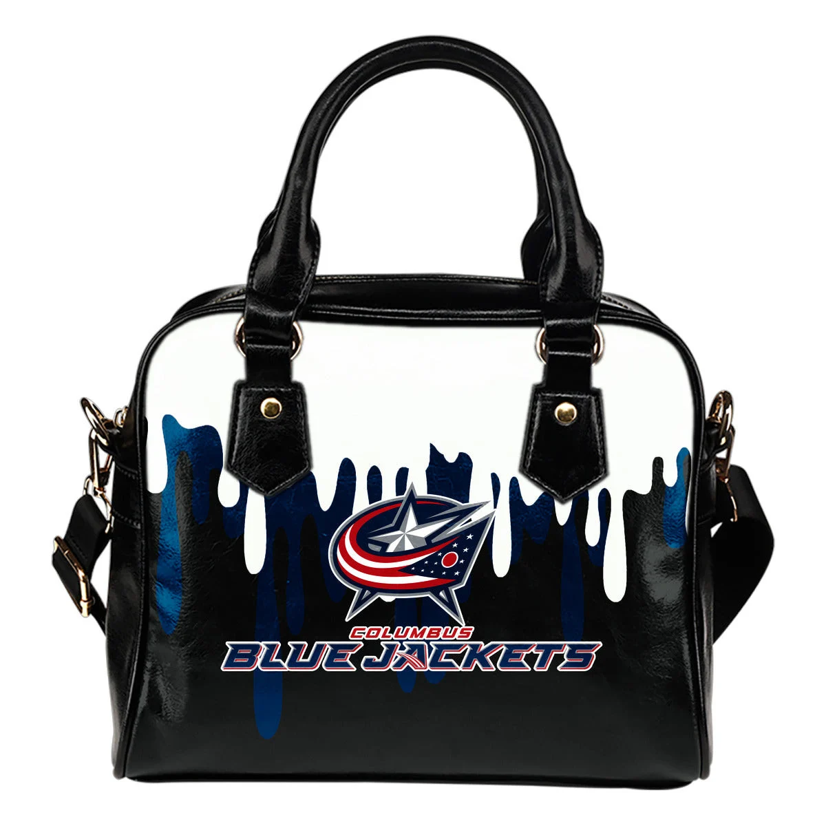 Color Leak Down Colorful Columbus Blue Jackets Shoulder Handbags Sb0801
