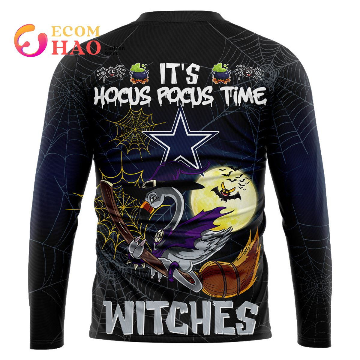 Cowboys Halloween Jersey Falmingo Witches Hocus Pocus 3D Hoodie, Zip Hoodie, Man - Women, Warm, Premium Quality HZ0501