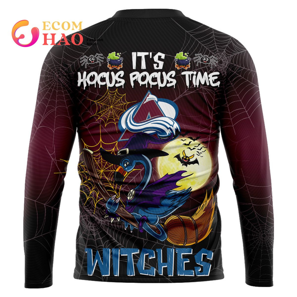 Colorado Avalanche Halloween Jersey Flamingo Witches Hocus Pocus 3D Hoodie, Zip Hoodie, Man - Women, Warm, Premium Quality HZ0501