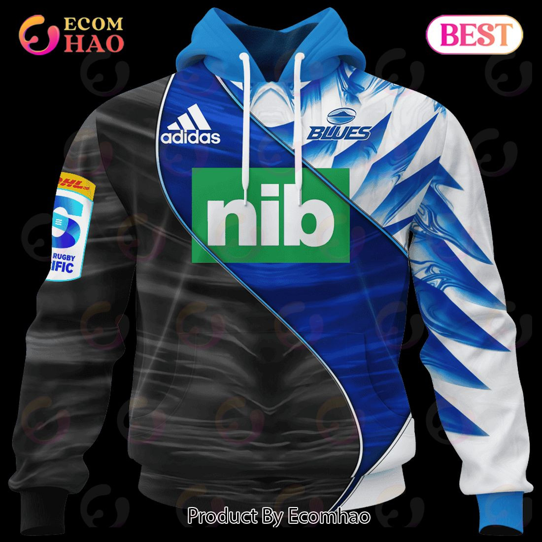 Blues Super Rugby Mix Jerseys 2023 Personalized 3D Hoodie, Zip Hoodie, Man - Women, Warm, Premium Quality HZ0501