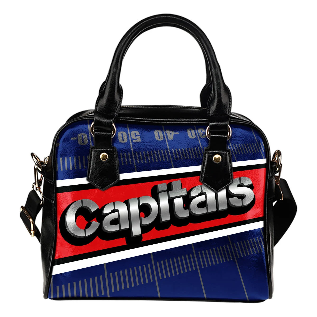 Washington Capitals Silver Name Colorful Shoulder Handbags Sb0801