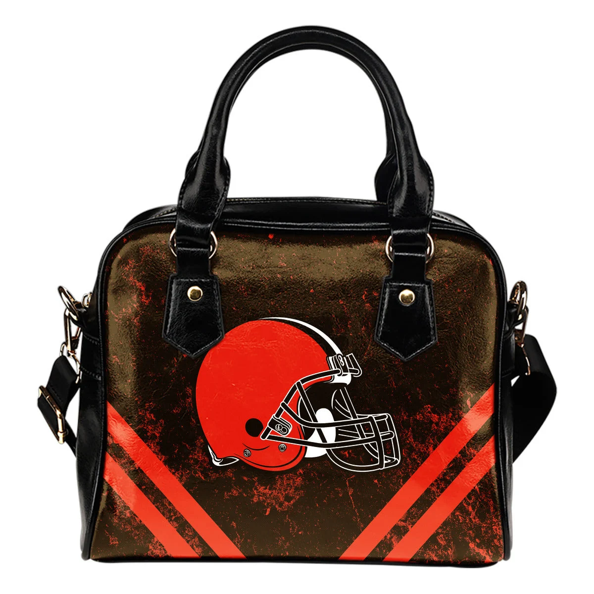 Couple Curves Light Good Logo Cleveland Browns Shoulder Handbags Sb0801
