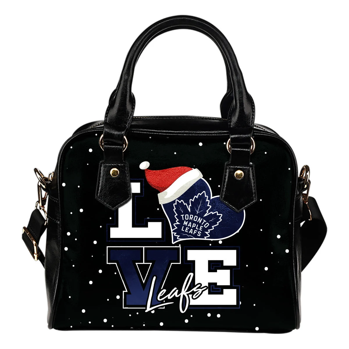 Love Word Christmas Sweet Toronto Maple Leafs Shoulder Handbags Sb0801