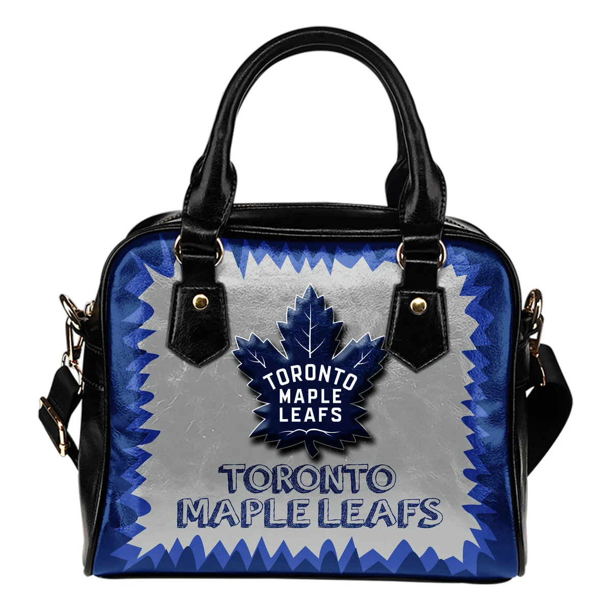 Jagged Saws Mouth Creepy Toronto Maple Leafs Shoulder Handbags Sb0801