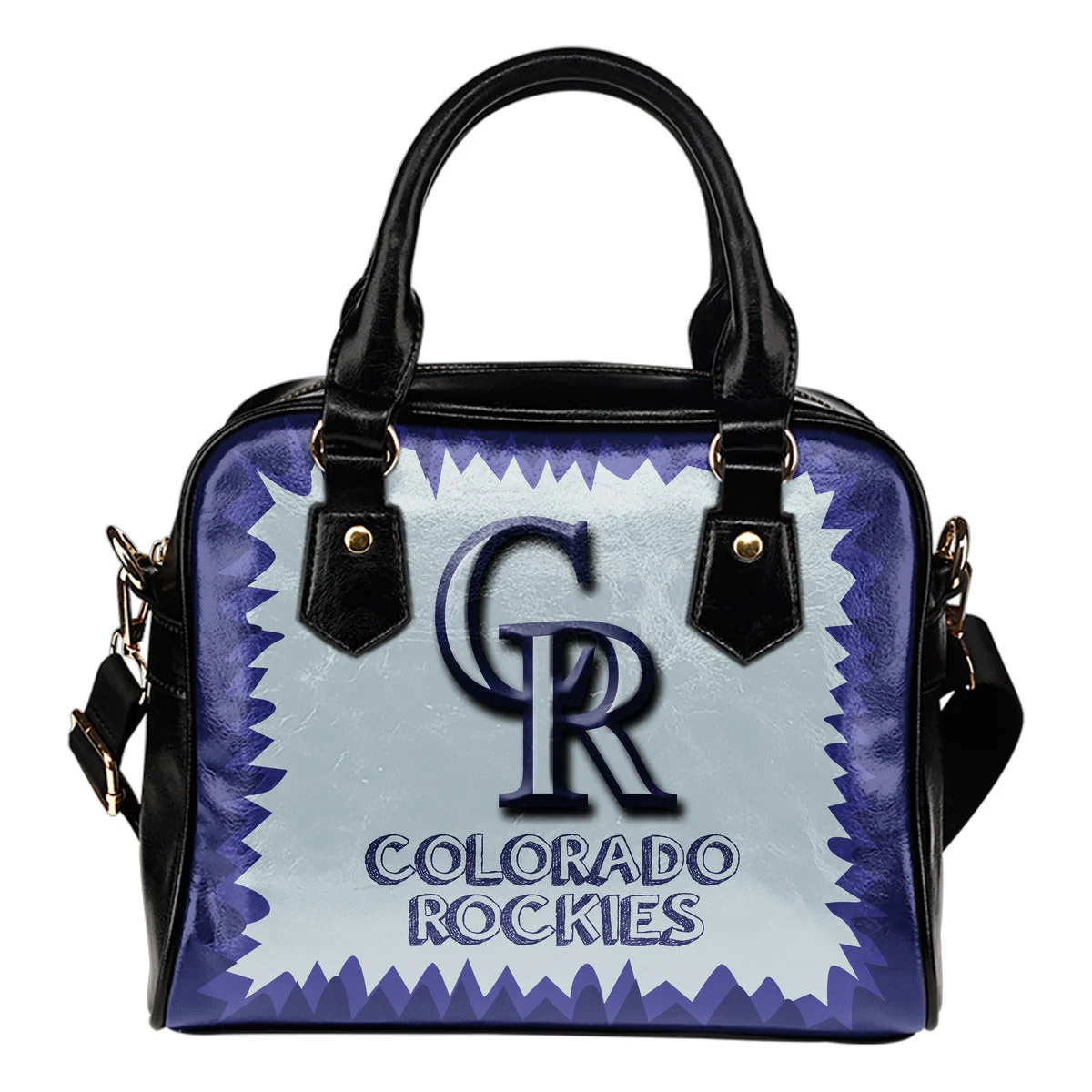 Jagged Saws Mouth Creepy Colorado Rockies Shoulder Handbags Sb0801