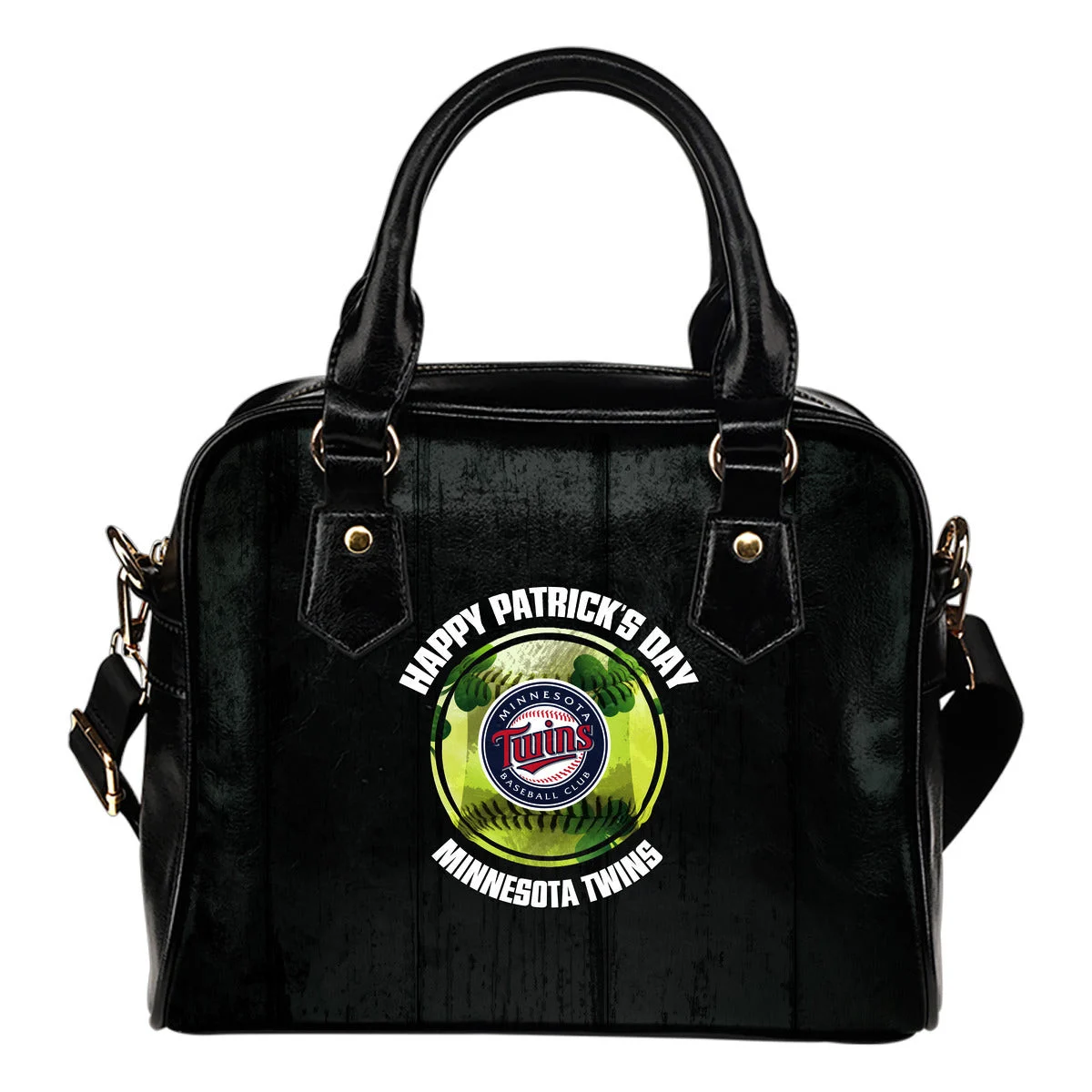 Retro Scene Lovely Shining Patrick's Day Minnesota Twins Shoulder Handbags Sb0801