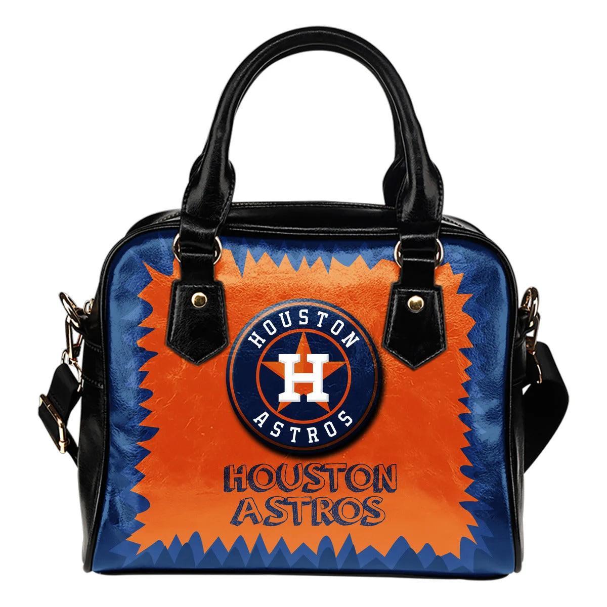Jagged Saws Mouth Creepy Houston Astros Shoulder Handbags Sb0801