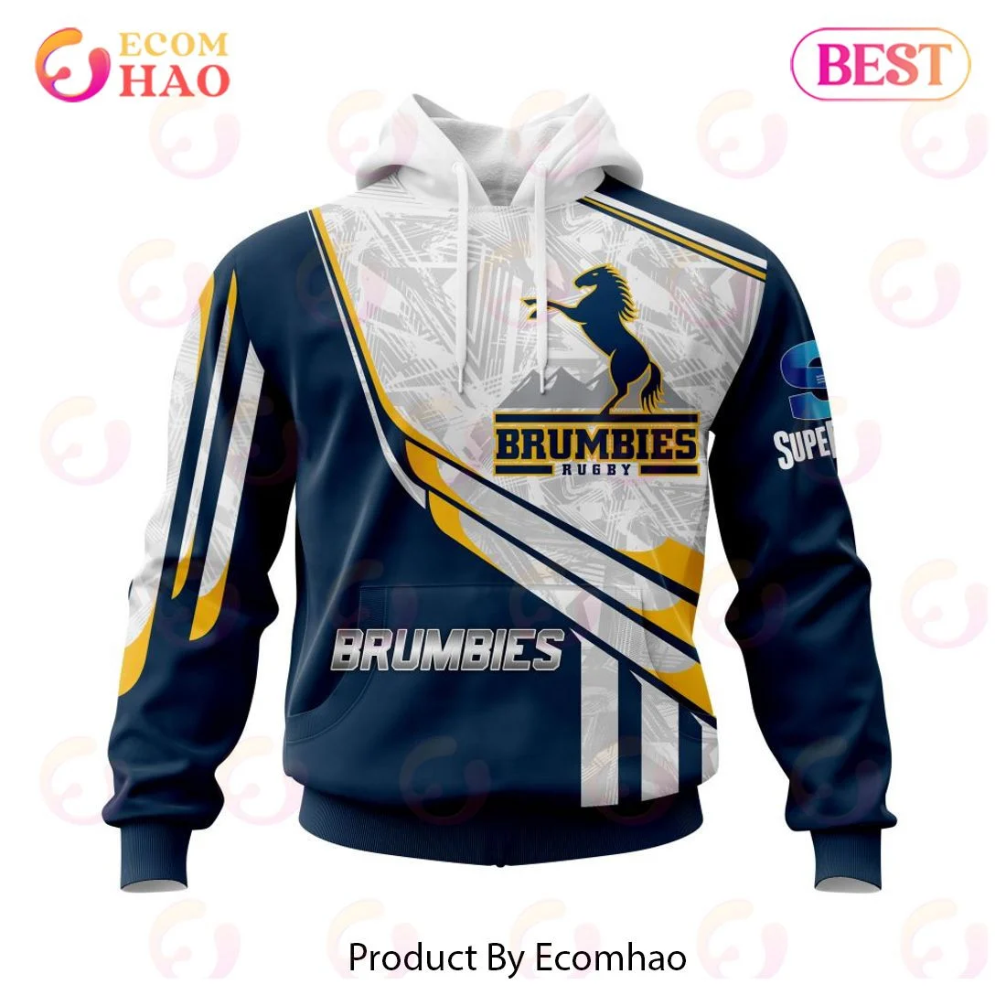 BEST Super Rugby ACT Brumbies Specialized Jersey Concepts 3D Hoodie, Zip Hoodie, Man - Women, Warm, Premium Quality HZ0501