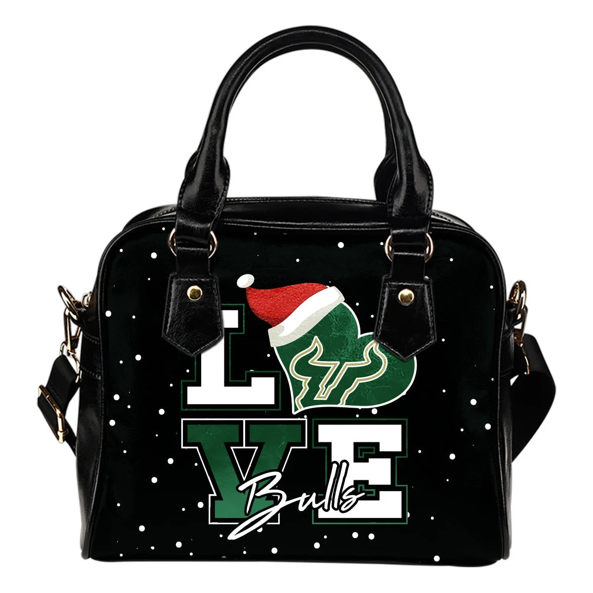 Love Word Christmas Sweet South Florida Bulls Shoulder Handbags Sb0801