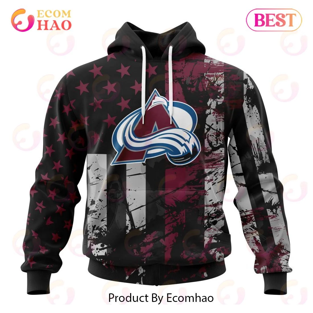 Colorado Avalanche Specialized Jersey For America 3D Hoodie, Zip Hoodie, Man - Women, Warm, Premium Quality HZ0501