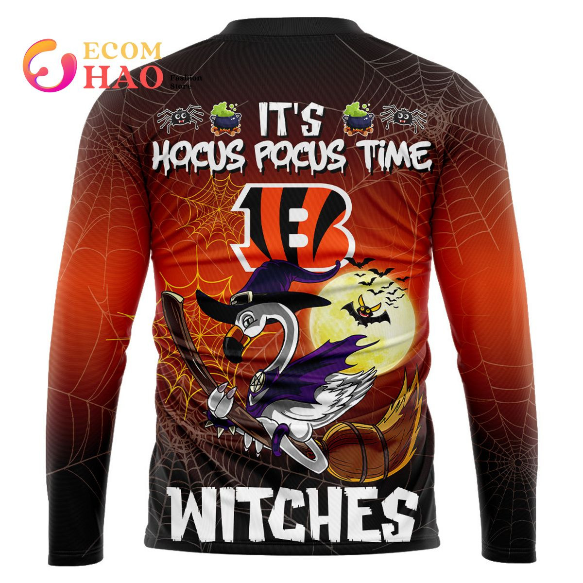 Bengals Halloween Jersey Falmingo Witches Hocus Pocus 3D Hoodie, Zip Hoodie, Man - Women, Warm, Premium Quality HZ0501