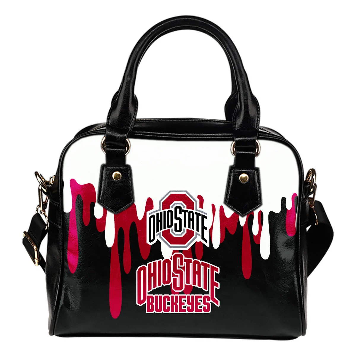 Color Leak Down Colorful Ohio State Buckeyes Shoulder Handbags Sb0801