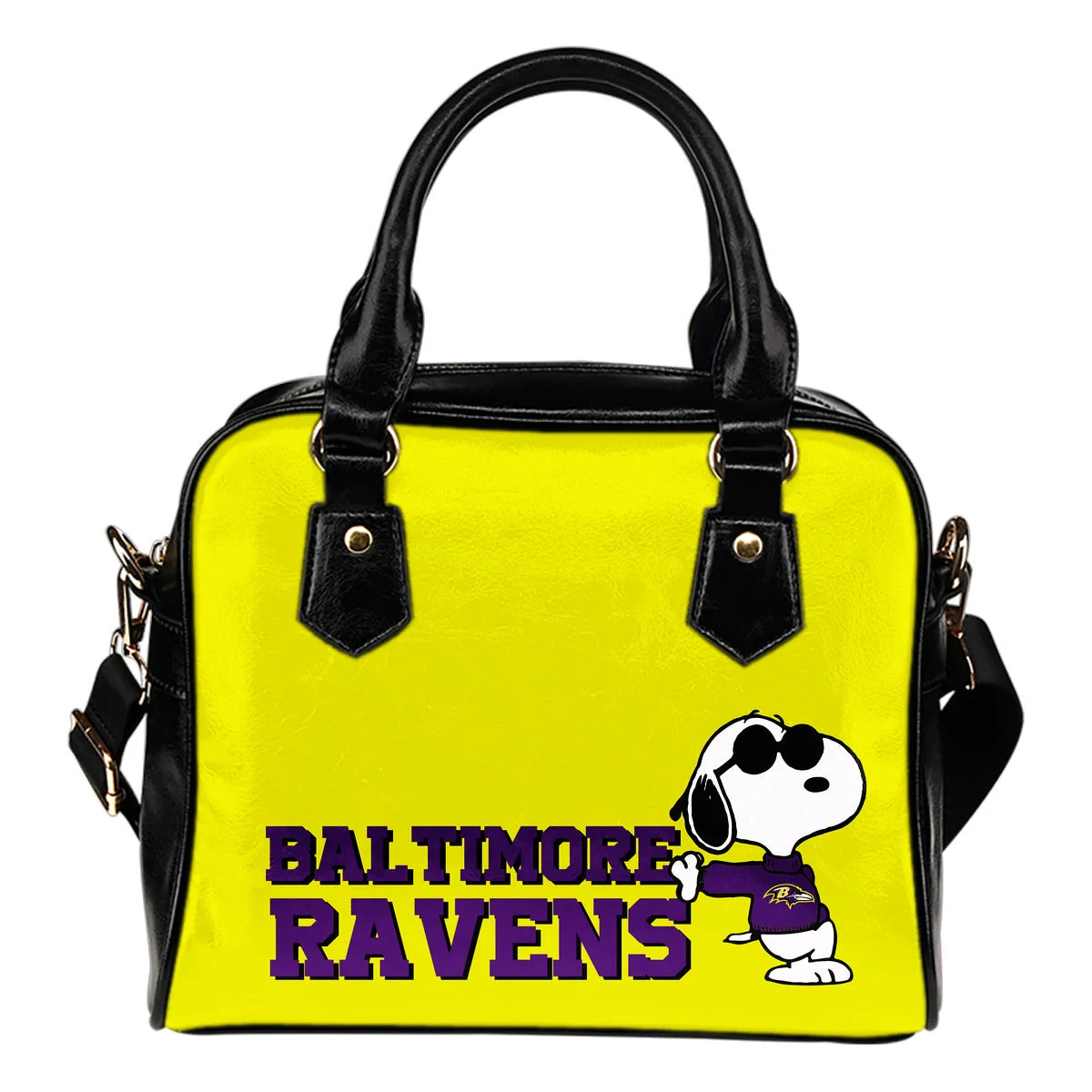 Baltimore Ravens Cool Sunglasses Snoopy Shoulder Handbags Women Purse Sb0801
