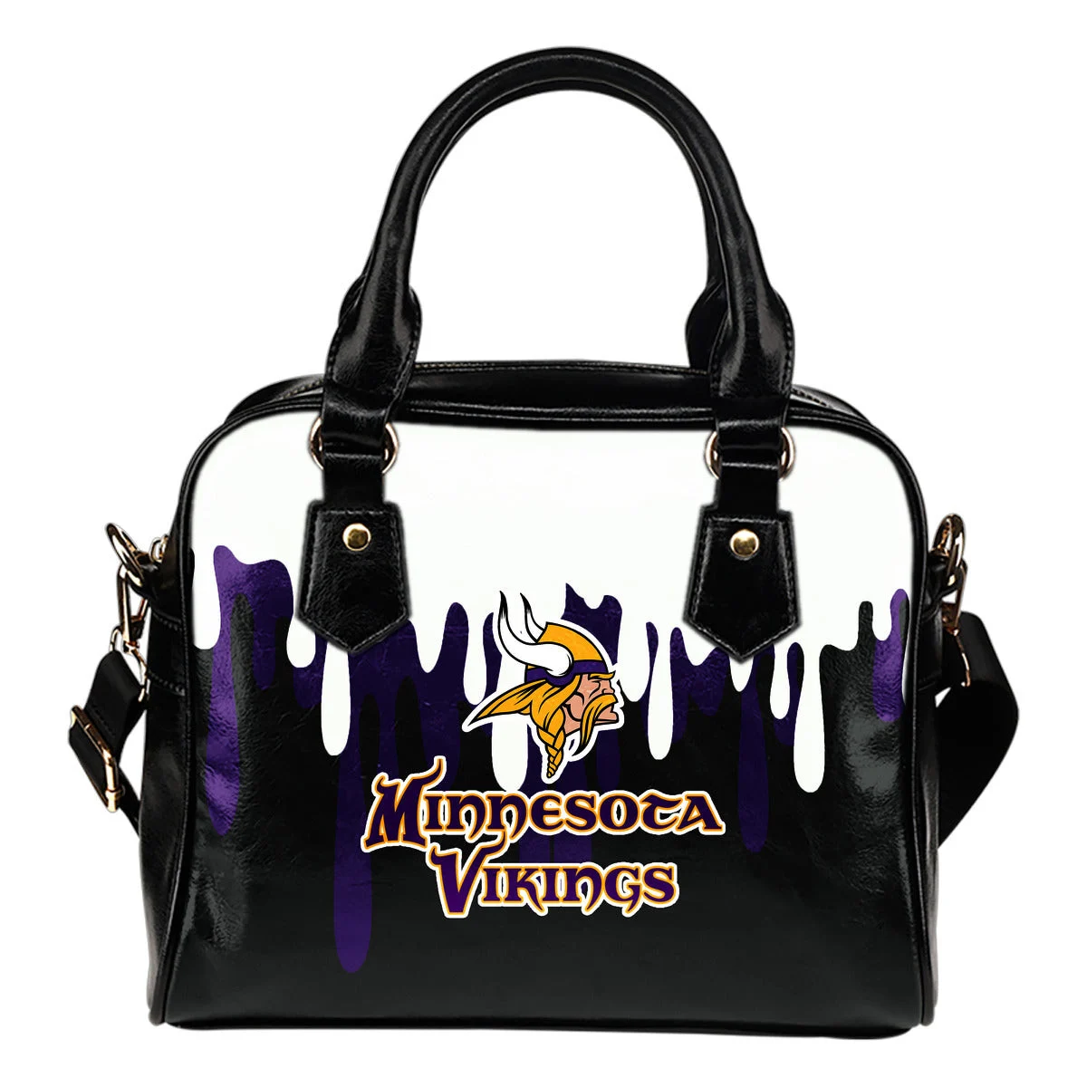 Color Leak Down Colorful Minnesota Vikings Shoulder Handbags Sb0801