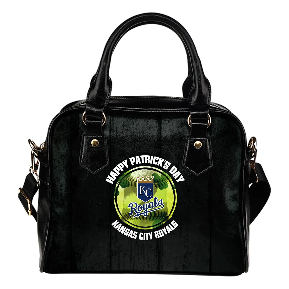 Retro Scene Lovely Shining Patrick's Day Kansas City Royals Shoulder Handbags Sb0801