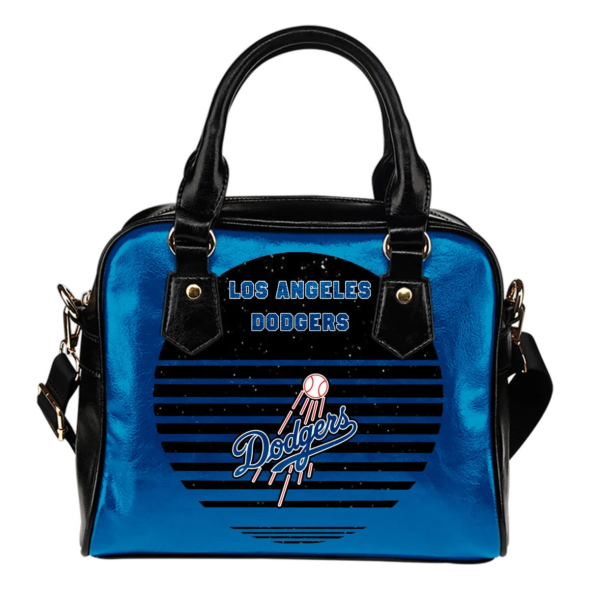 Back Fashion Round Charming Los Angeles Dodgers Shoulder Handbags Sb0801