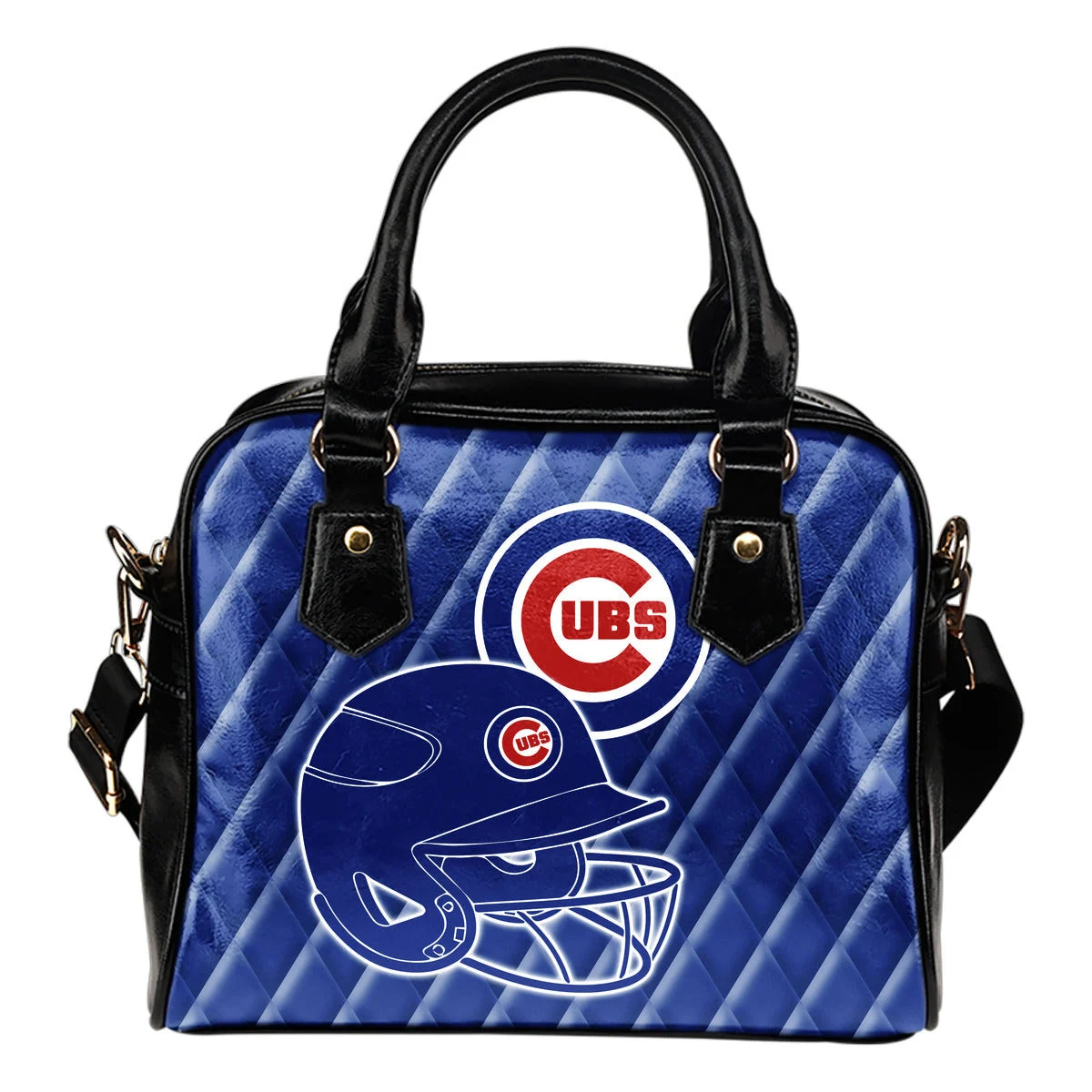 Couple Helmet Enchanting Logo Chicago Cubs Shoulder Handbags Sb0801