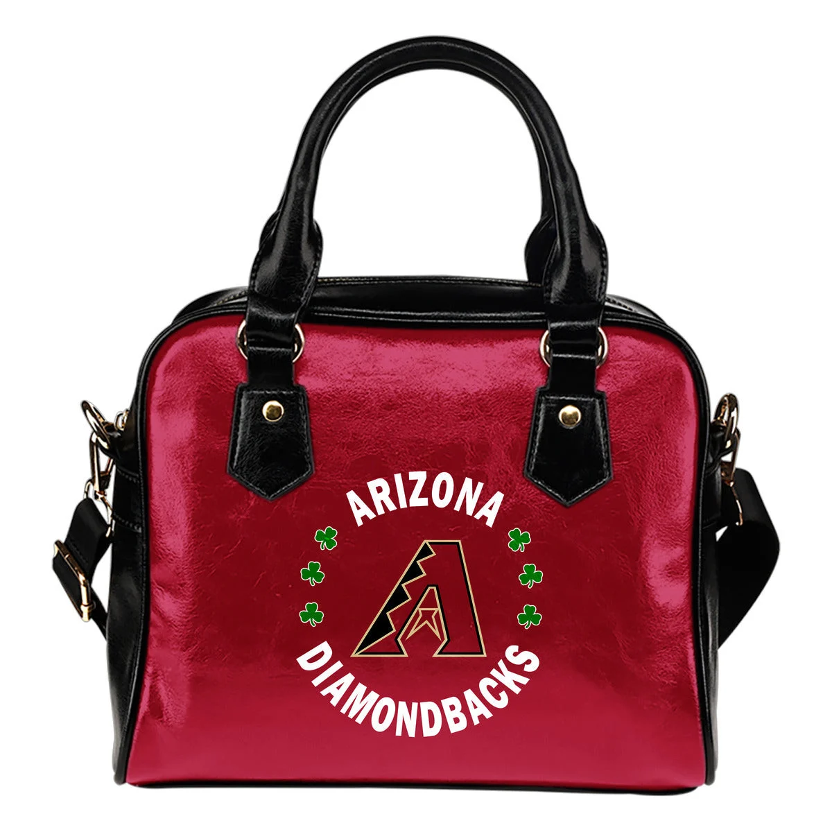Central Beautiful Logo Circle Lucky Leaf Arizona Diamondbacks Shoulder Handbags Sb0801