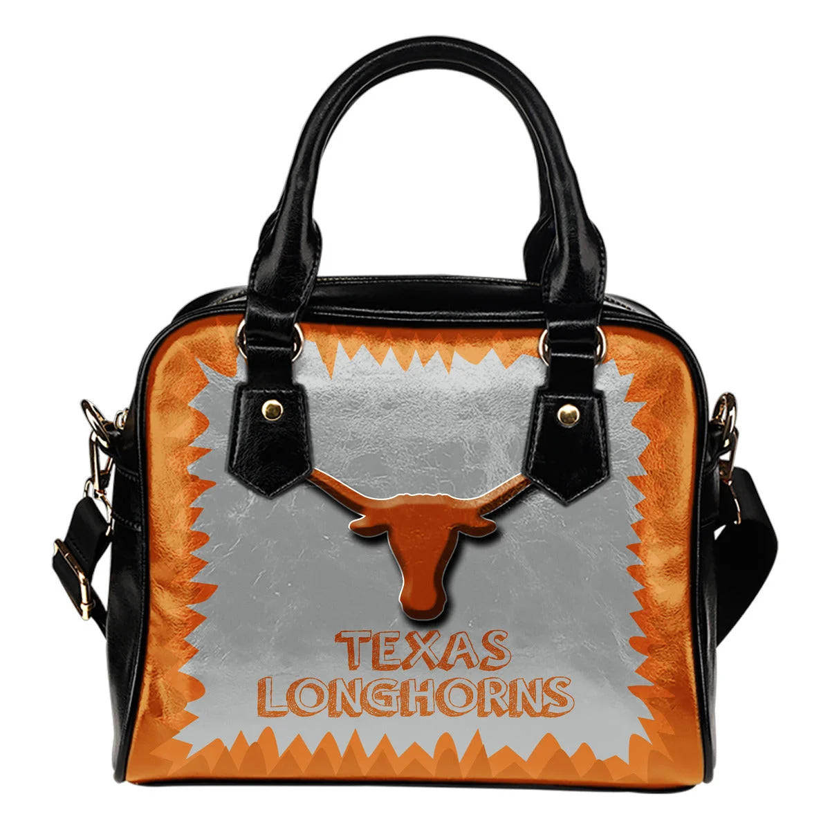Jagged Saws Mouth Creepy Texas Longhorns Shoulder Handbags Sb0801
