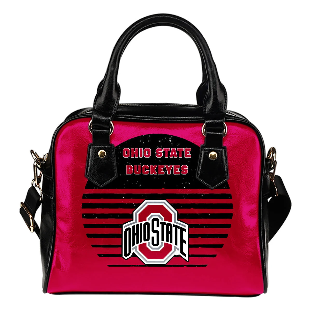 Back Fashion Round Charming Ohio State Buckeyes Shoulder Handbags Sb0801