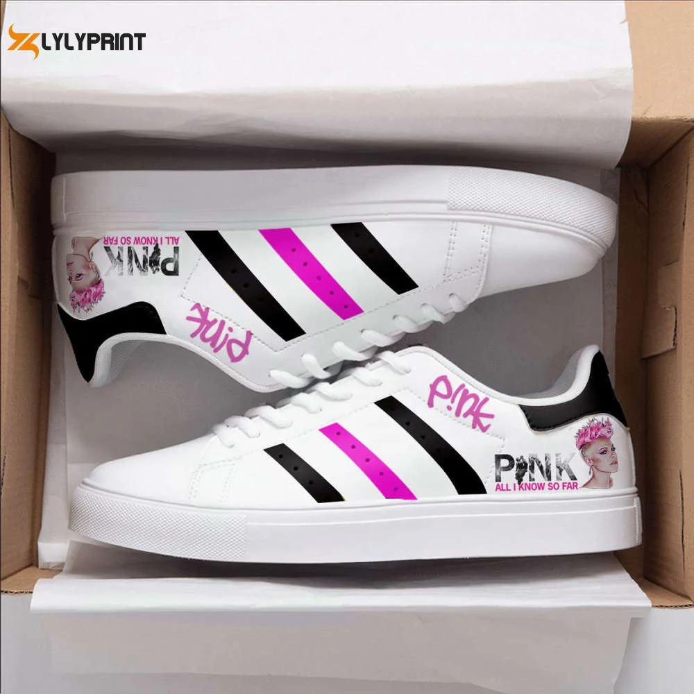 P!nk 3 Skate Shoes For Men Women Fans Gift ,Trendy Style Sneakers ST0801