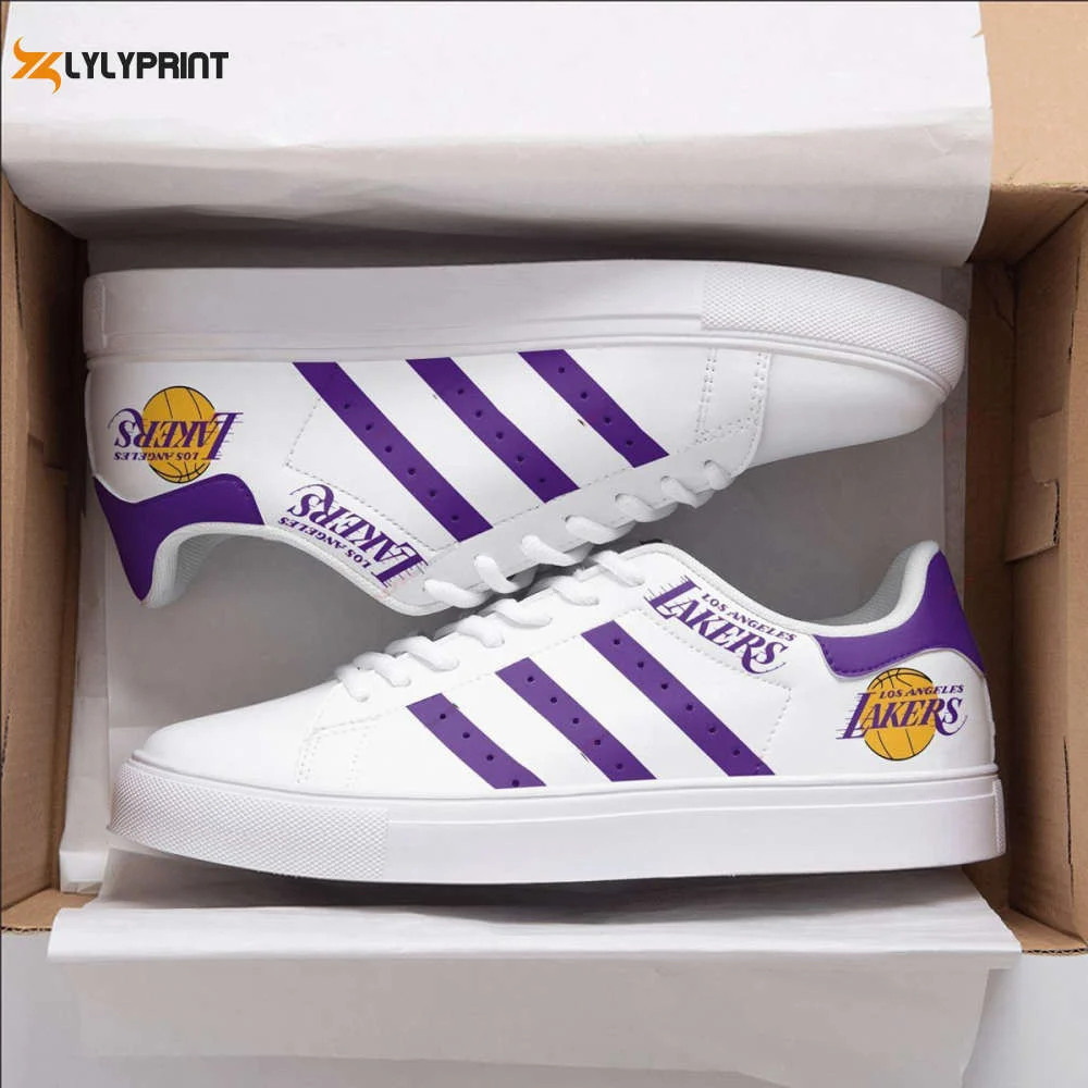 Los Angeles Lakers Skate Shoes For Men Women Fans Gift ,Trendy Style Sneakers ST0801