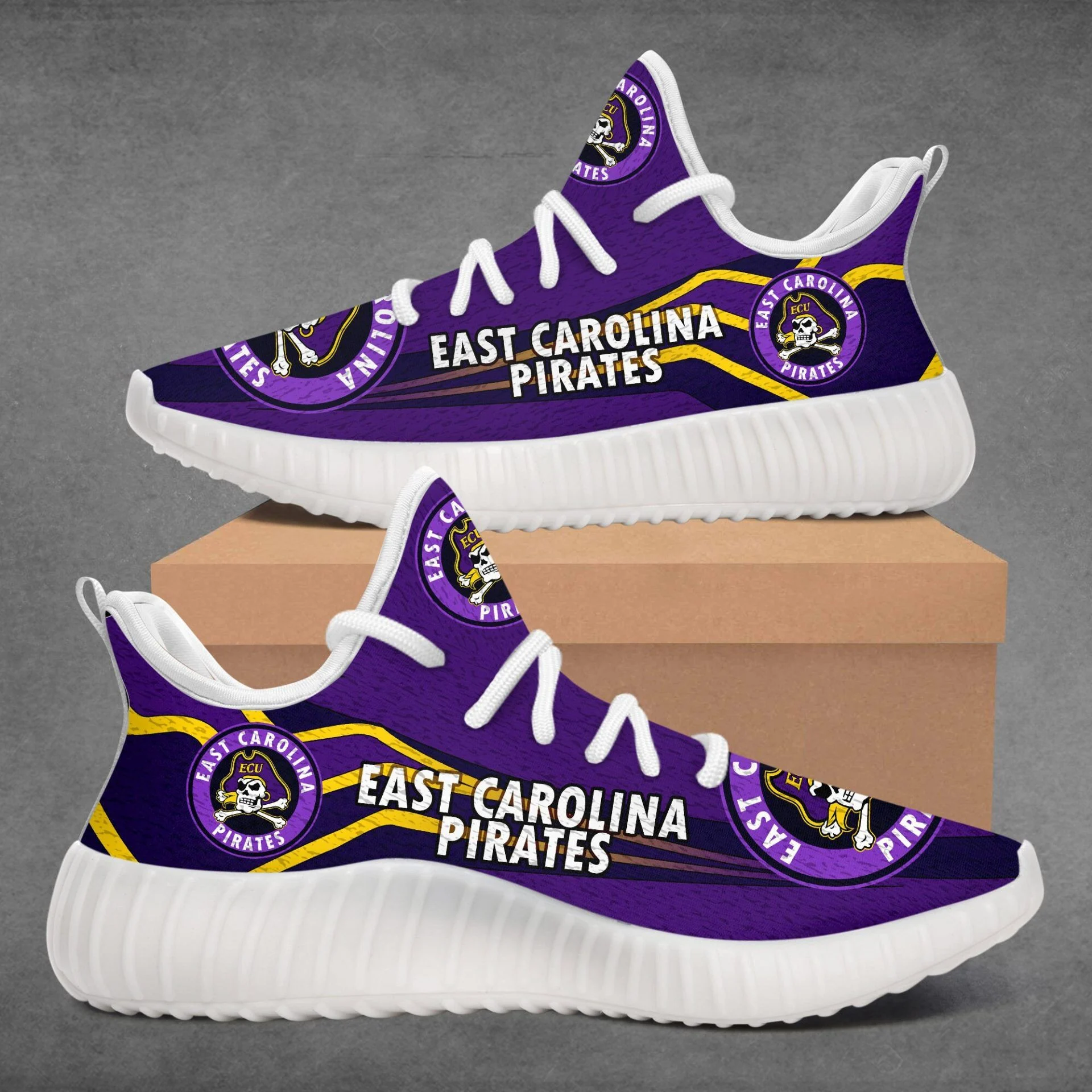 East Carolina Pirates Purple Max Soul Shoes  MS0601