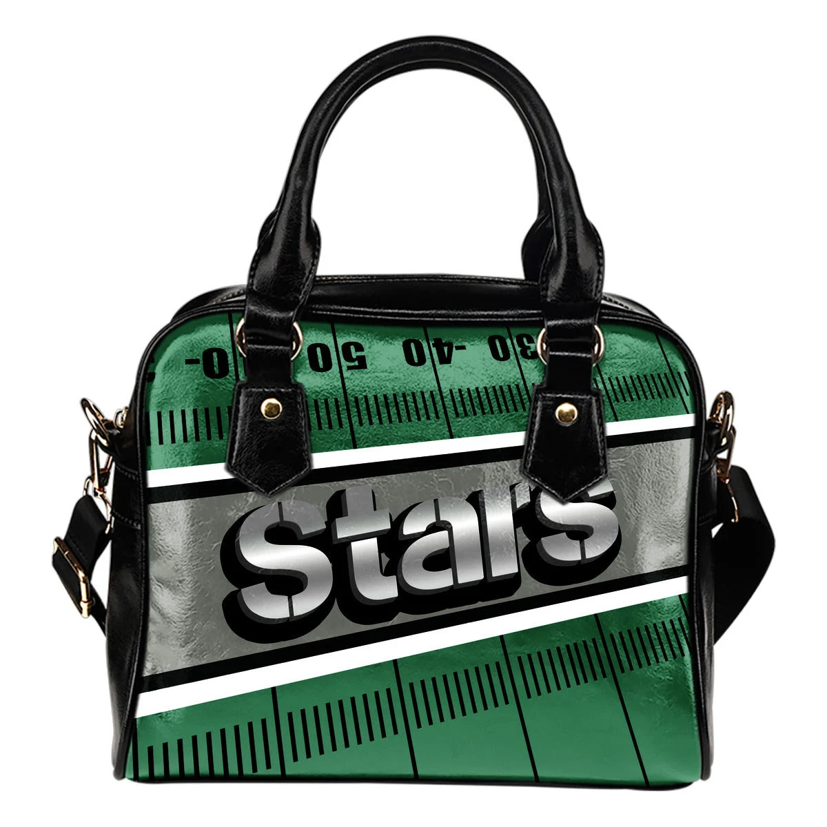 Dallas Stars Silver Name Colorful Shoulder Handbags Sb0801