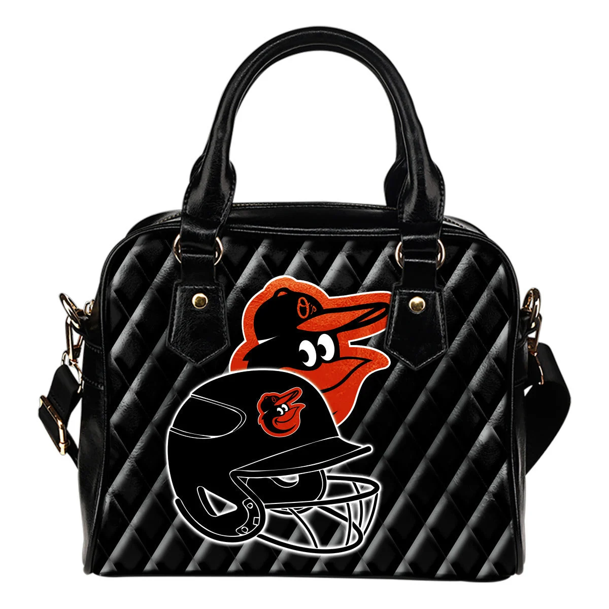 Couple Helmet Enchanting Logo Baltimore Orioles Shoulder Handbags Sb0801