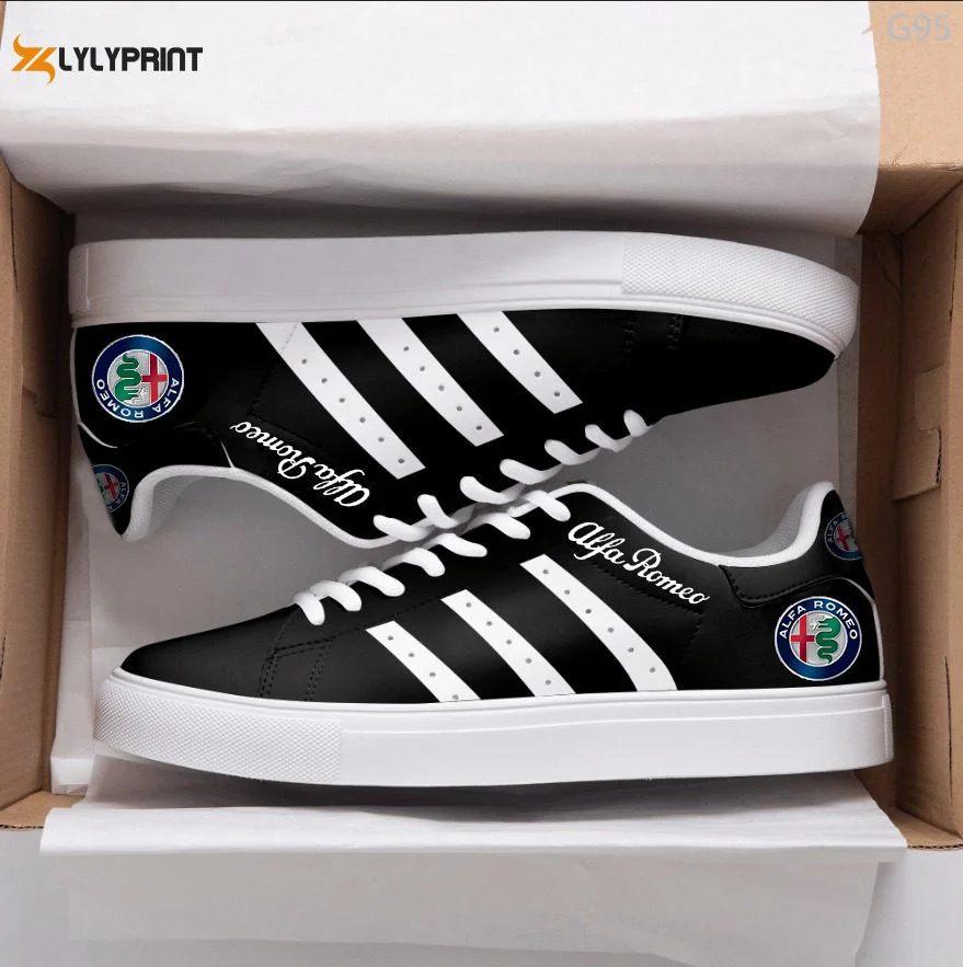 Alfa Romeo 2 Skate Shoes For Men Women Fans Gift , Trendy Style Sneakers ST0801