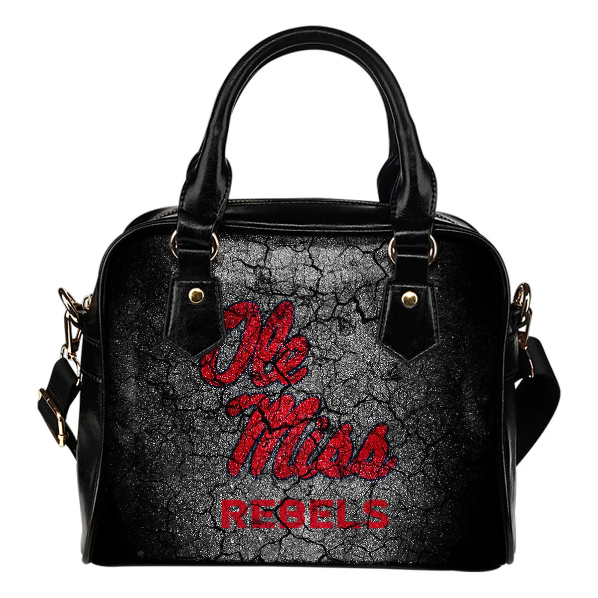 Wall Break Ole Miss Rebels Shoulder Handbags Women Purse Sb0801