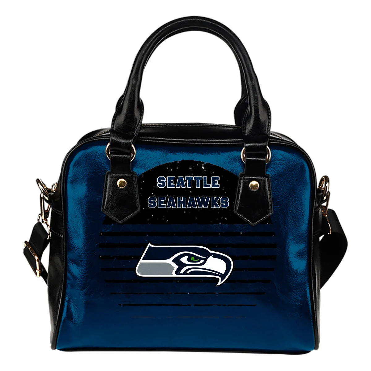 Back Fashion Round Charming Seattle Seahawks Shoulder Handbags Sb0801