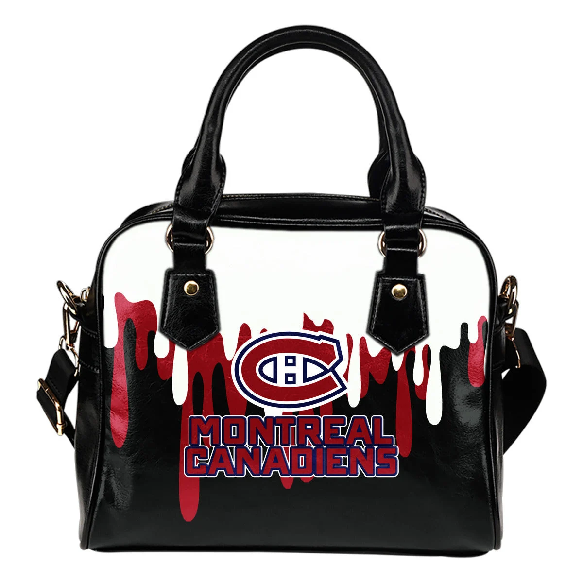 Color Leak Down Colorful Montreal Canadiens Shoulder Handbags Sb0801