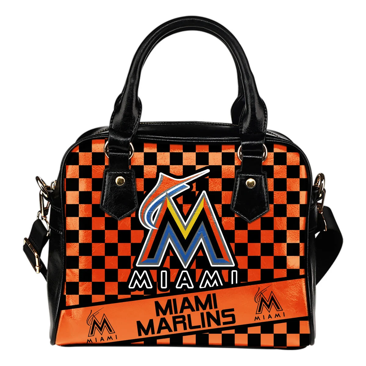 Different Fabulous Banner Miami Marlins Shoulder Handbags Sb0801