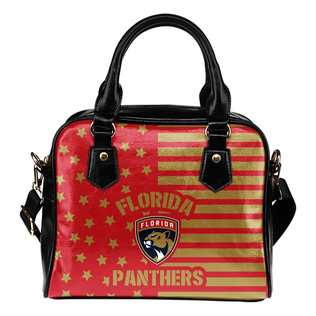 Twinkle Star With Line Florida Panthers Shoulder Handbags Sb0801