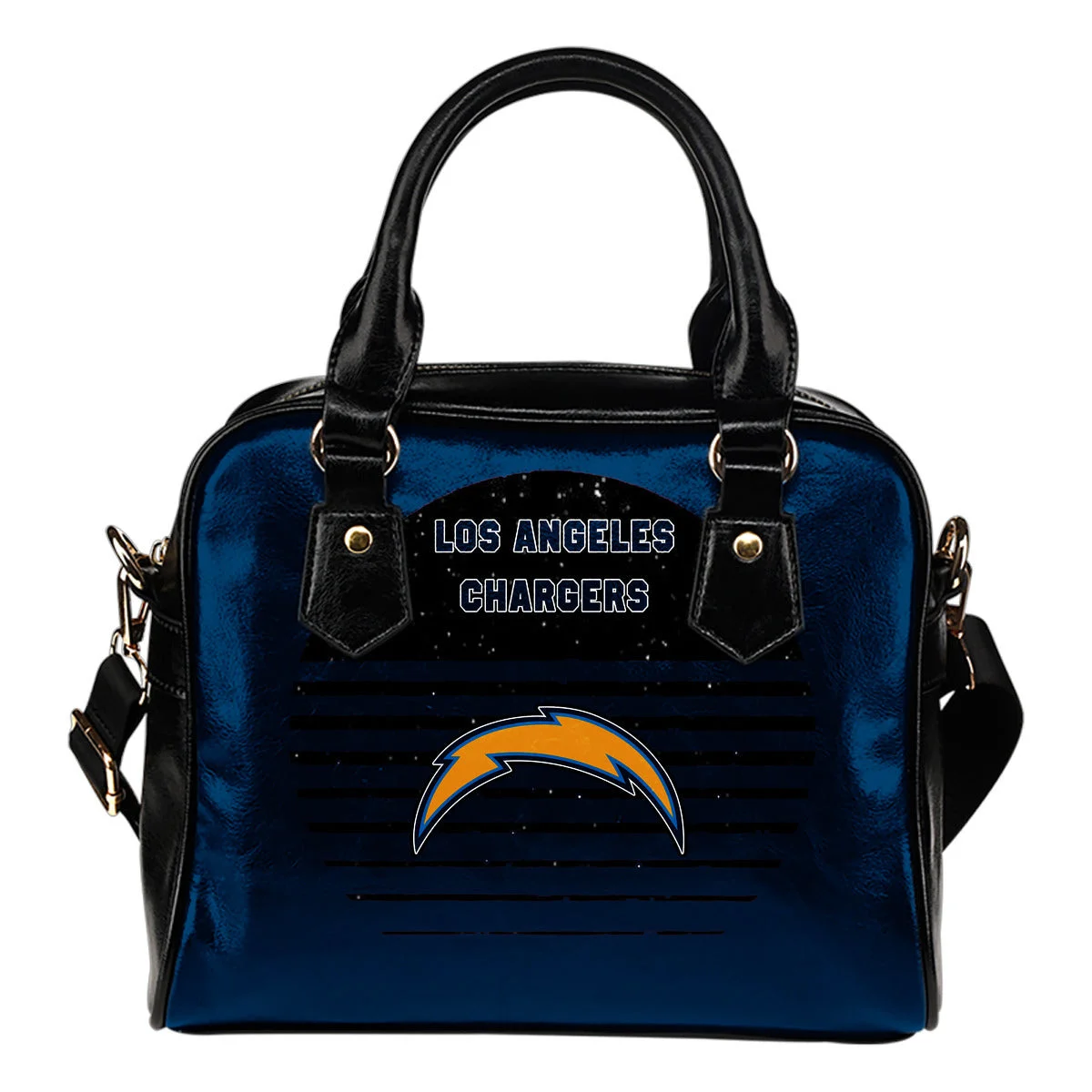 Back Fashion Round Charming Los Angeles Chargers Shoulder Handbags Sb0801