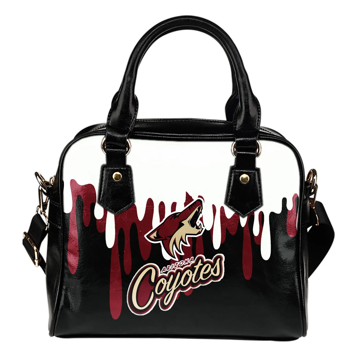 Color Leak Down Colorful Arizona Coyotes Shoulder Handbags Sb0801