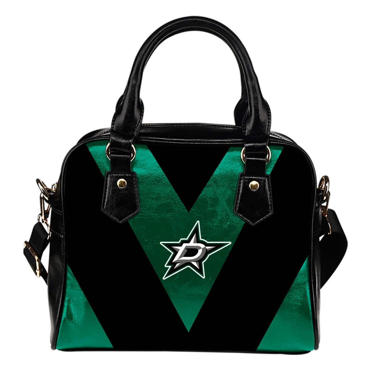 Triangle Double Separate Colour Dallas Stars Shoulder Handbags Sb0801