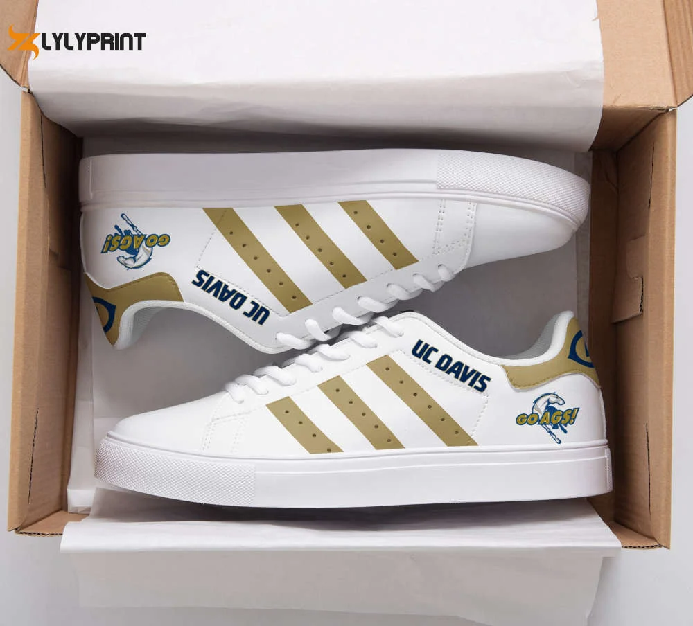 UC Davis Aggies Skate Shoes For Men Women Fans Gift 1e ,Trendy Style Sneakers ST0801
