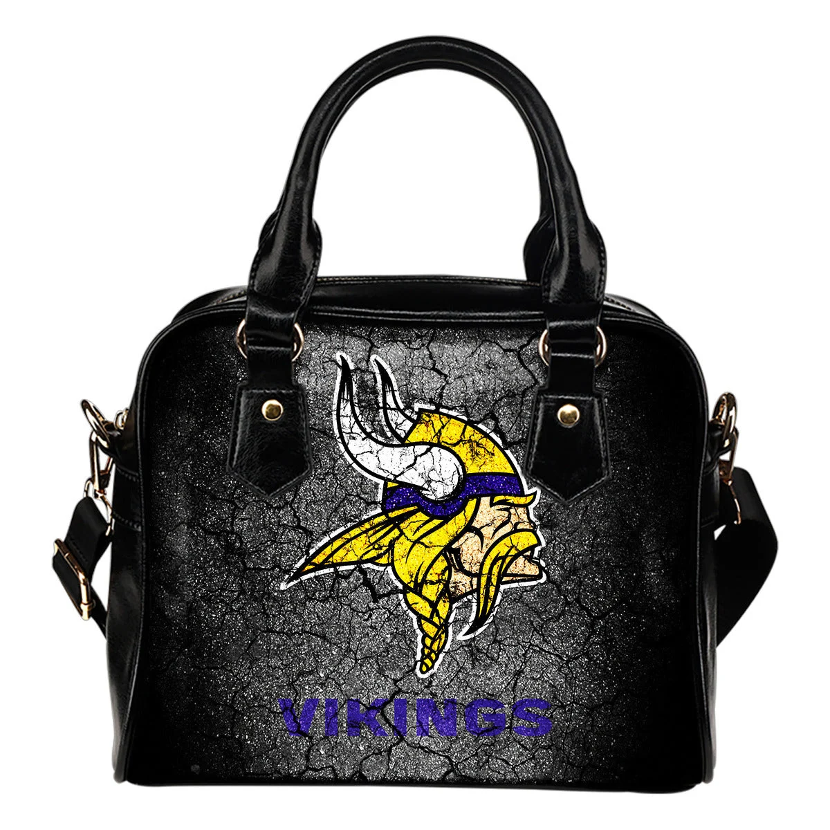 Wall Break Minnesota Vikings Shoulder Handbags Women Purse Sb0801