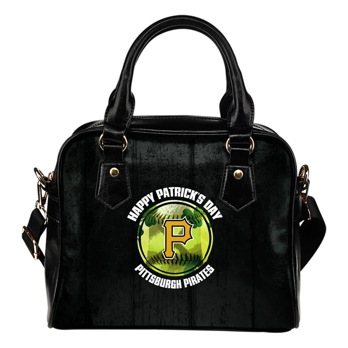 Retro Scene Lovely Shining Patrick's Day Pittsburgh Pirates Shoulder Handbags Sb0801