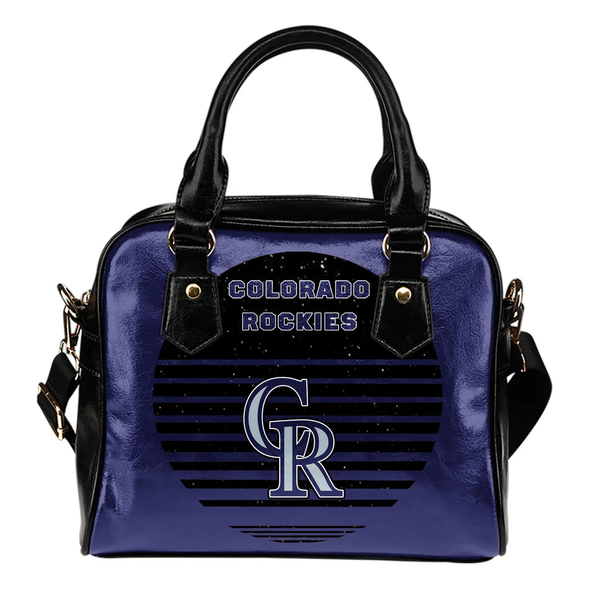 Back Fashion Round Charming Colorado Rockies Shoulder Handbags Sb0801