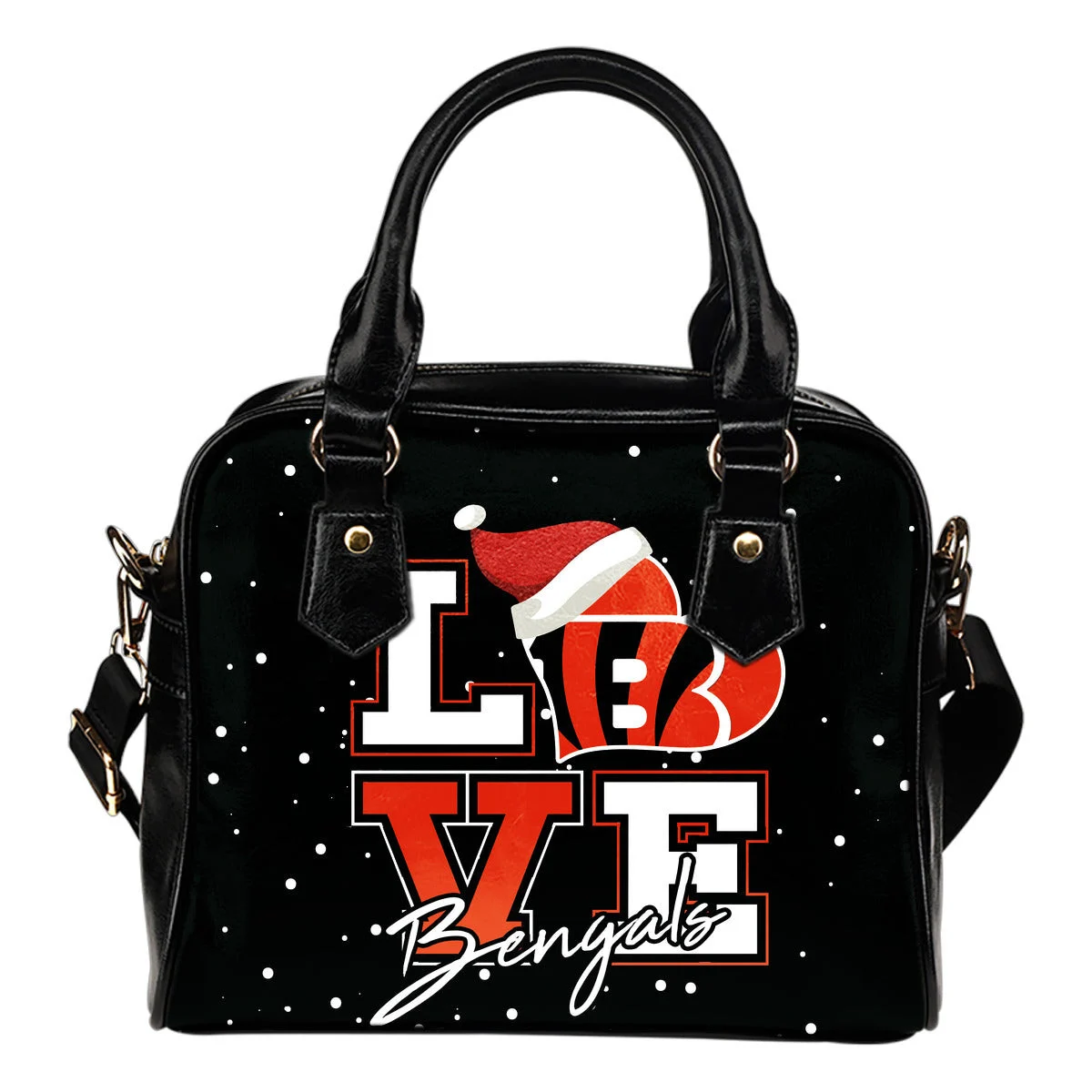 Love Word Christmas Sweet Cincinnati Bengals Shoulder Handbags Sb0801