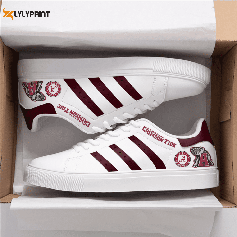 Alabama Crimson Tide Skate Shoes For Men Women Fans Gift , Trendy Style Sneakers ST0801