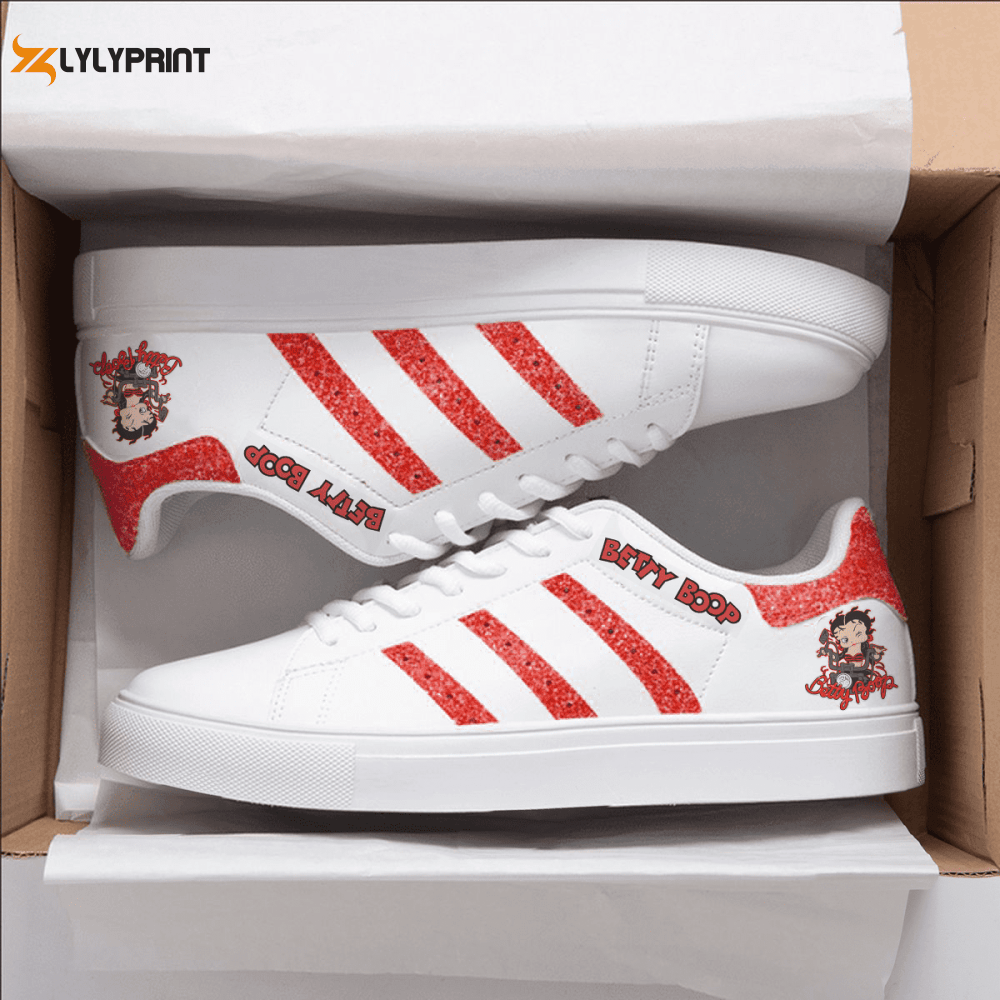 Betty Boop Skate Shoes For Men Women Fans Gift ,Trendy Style Sneakers ST0801