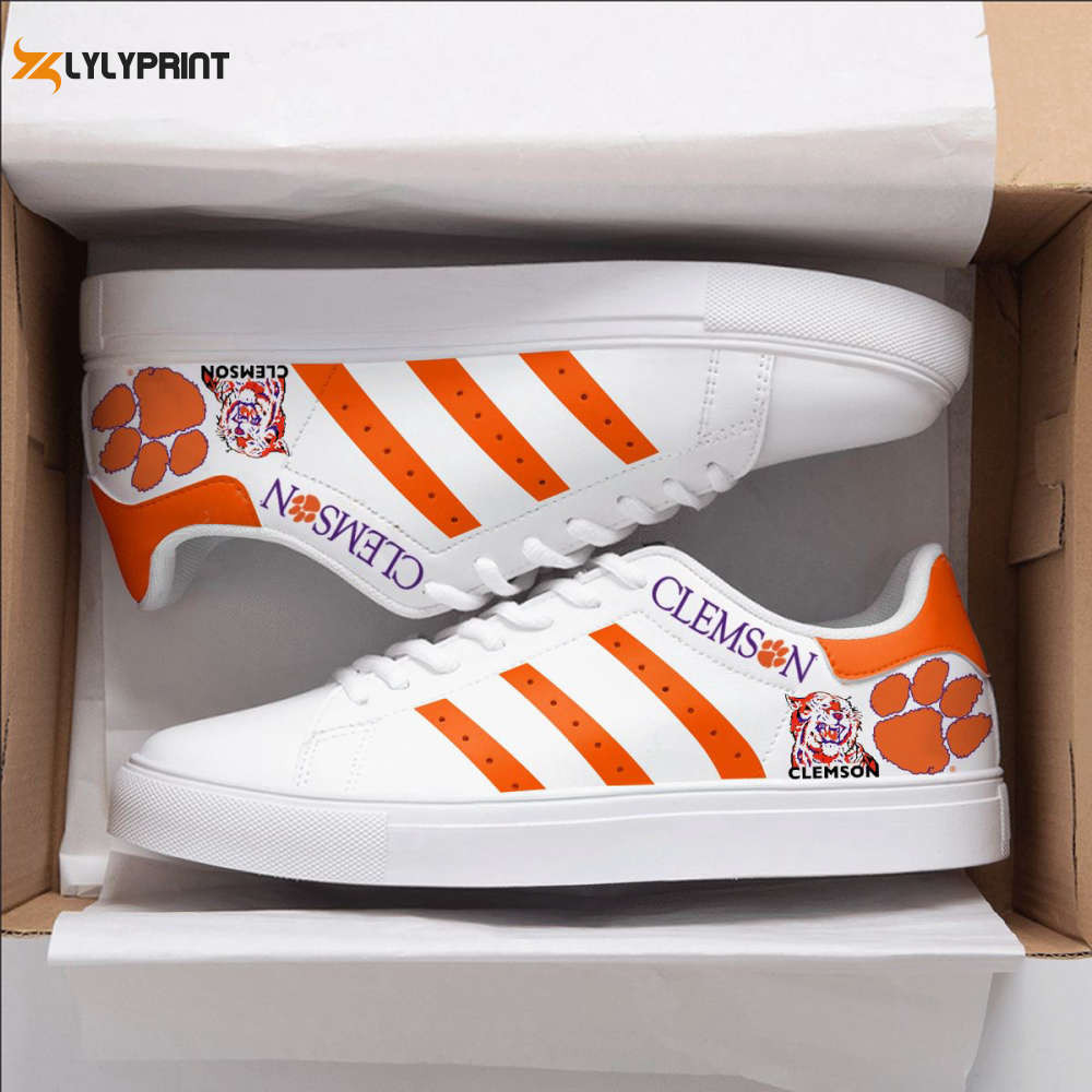 Clemson Tigers 1 Skate Shoes For Men Women Fans Gift ,Trendy Style Sneakers ST0801