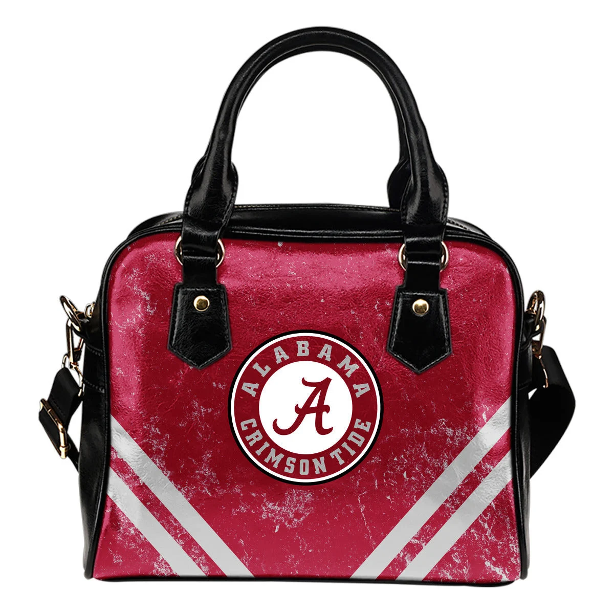 Couple Curves Light Good Logo Alabama Crimson Tide Shoulder Handbags Sb0801