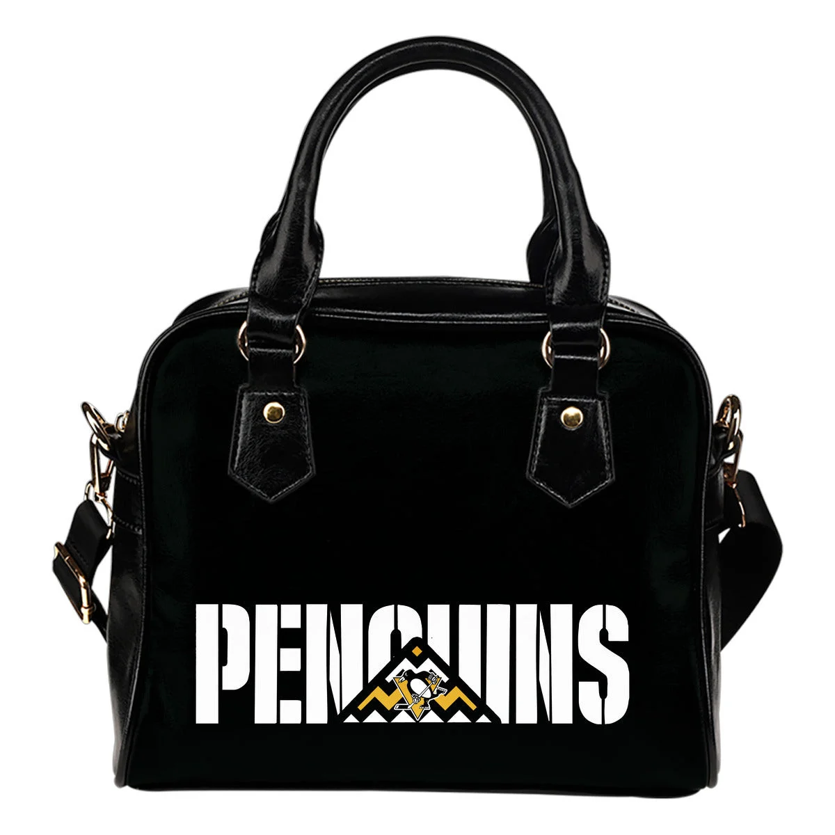 Pittsburgh Penguins Mass Triangle Shoulder Handbags Sb0801