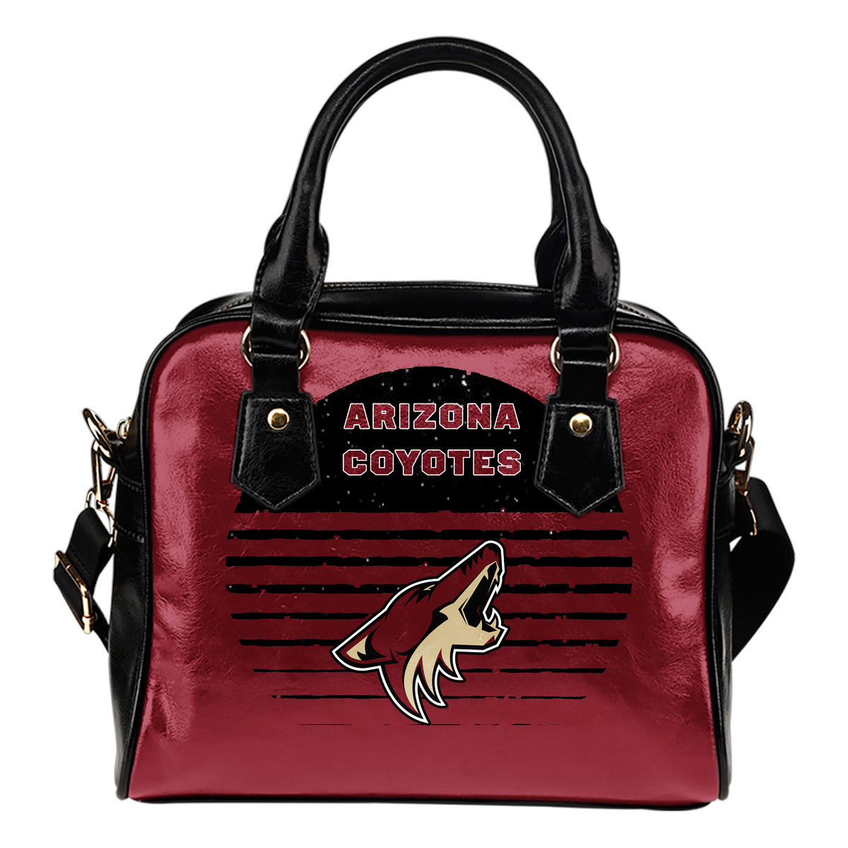Back Fashion Round Charming Arizona Coyotes Shoulder Handbags Sb0801