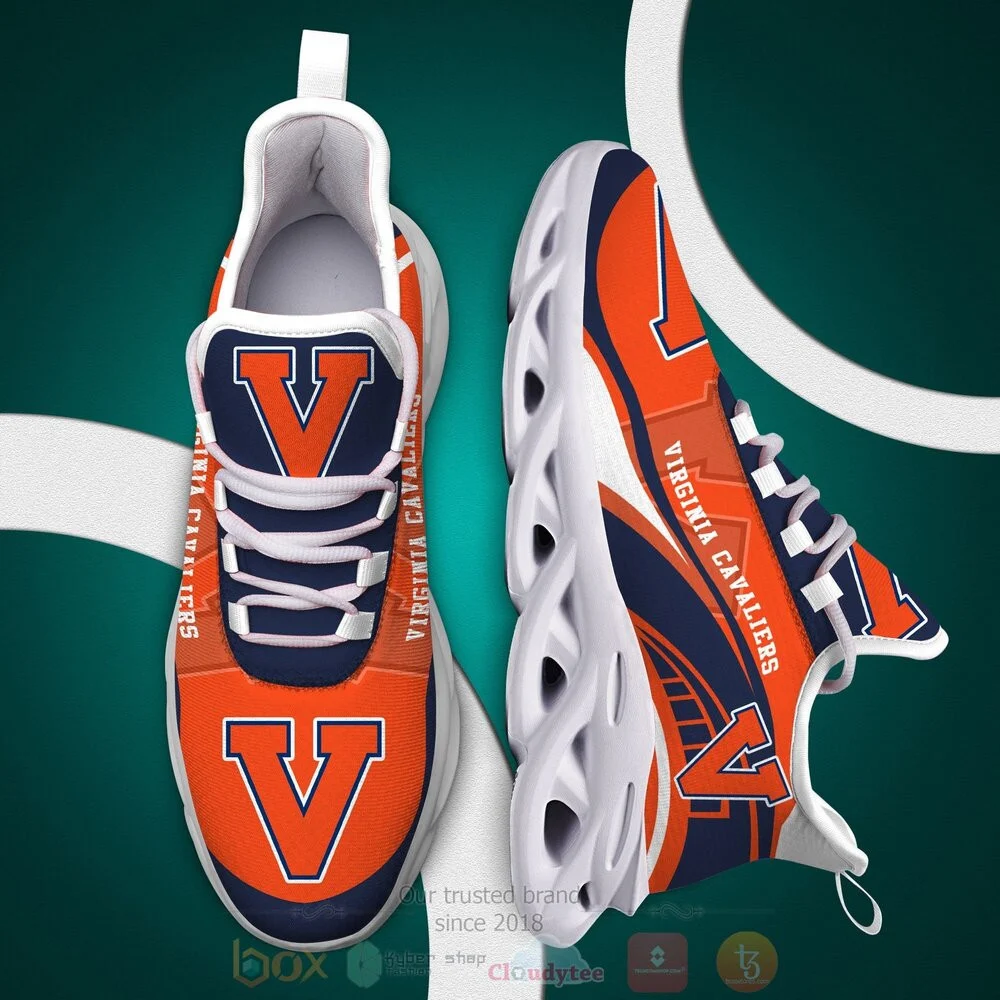 Virginia Cavaliers Orange Blue Max Soul Shoes Custom  MS0601